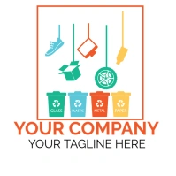 Vector | Recycle garbage Logo template